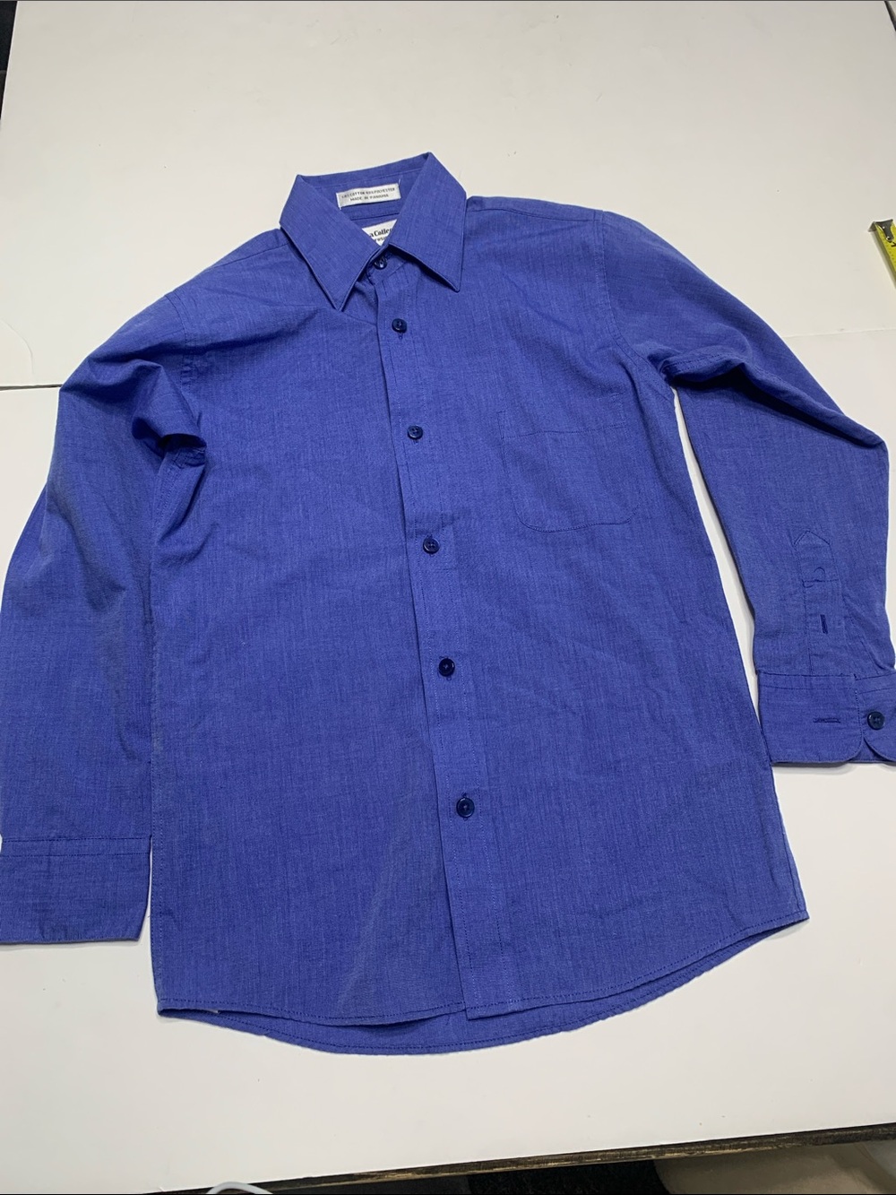 Boys' Classic Button-Down Shirt in Royal Blue